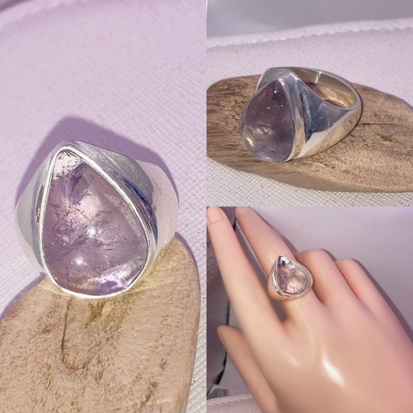 Natural Ametrine Quartz Gemstone Handmade Ring - Picture 7 of 8
